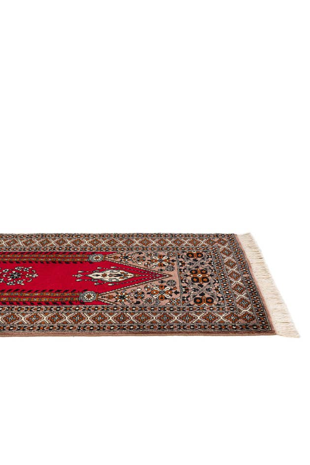 Detail image of 2' 7 x 4' 6 Hand Knotted Bokhara Oriental Wool Rug