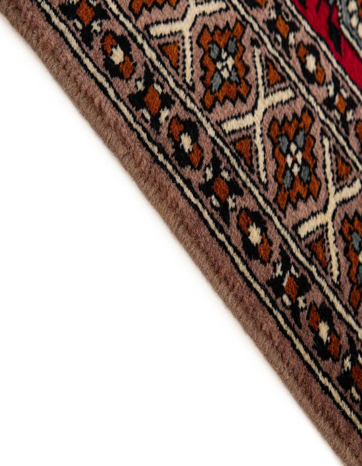 Detail image of 2' 7 x 4' 6  Hand Knotted Bokhara Oriental Wool Rug
