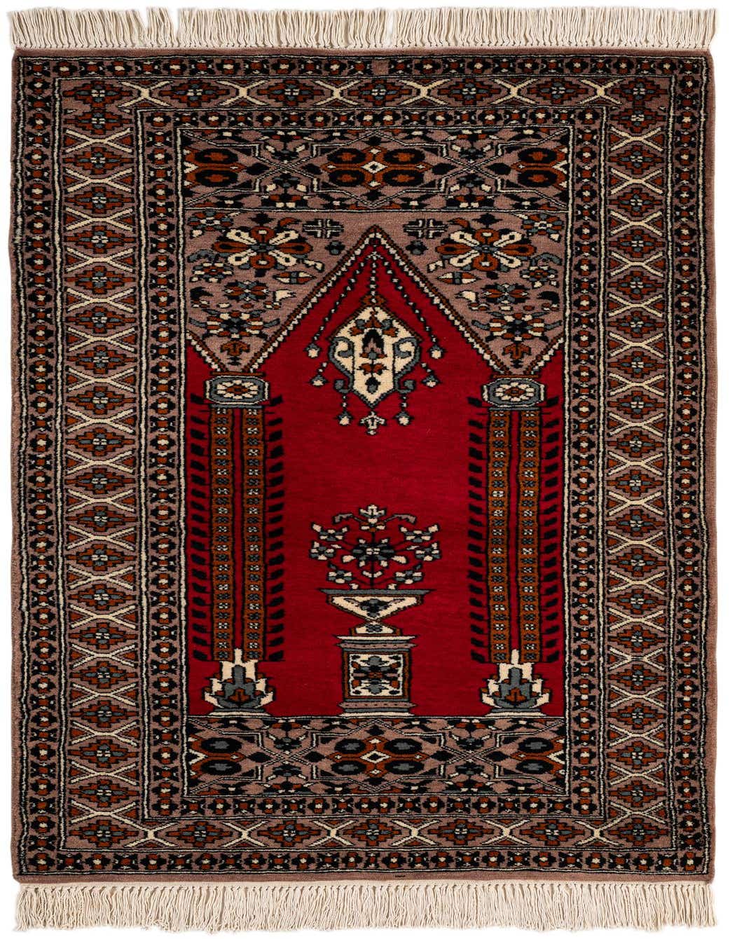 2' 7 x 4' 6 Hand Knotted Bokhara Oriental Wool Rug