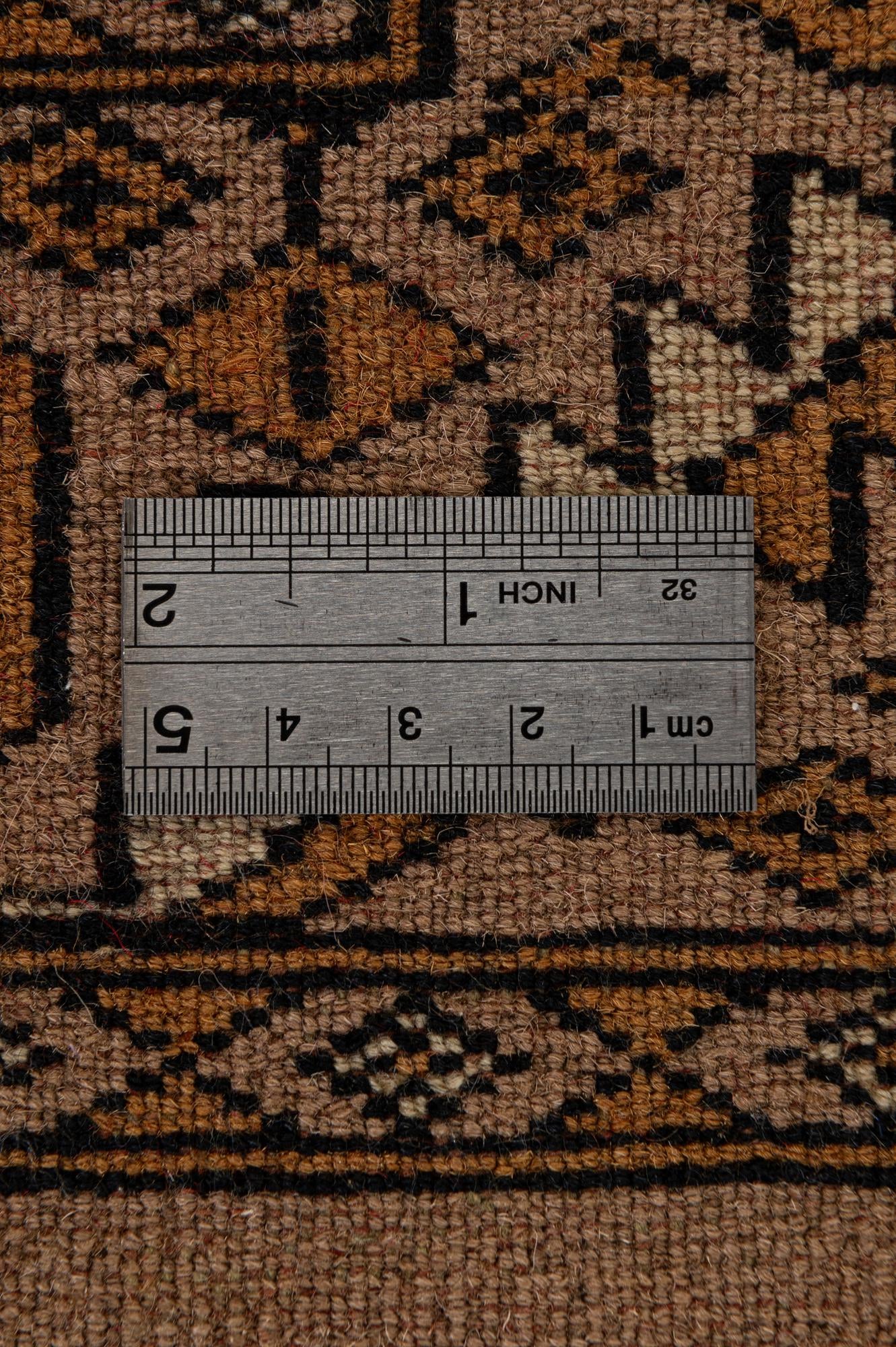 4' 3 x 6' 1 Hand Knotted Bokhara Wool Rug