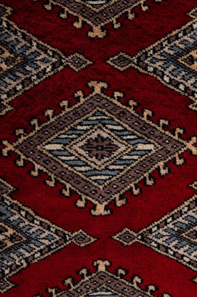 4' 2 x 6' 6 Hand Knotted Bokhara Oriental Wool Rug