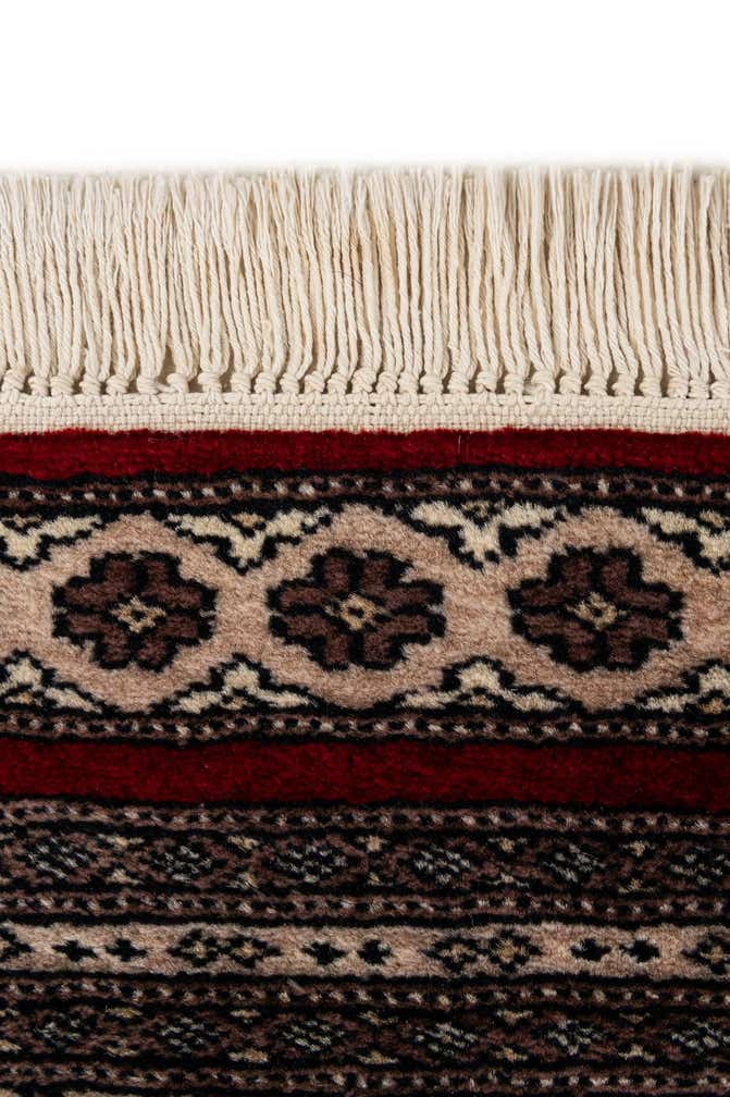 4' 2 x 6' 6 Hand Knotted Bokhara Oriental Wool Rug