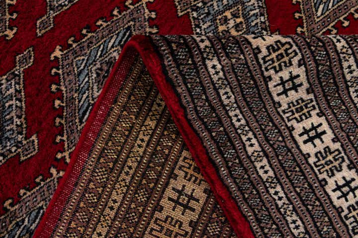4' 2 x 6' 6 Hand Knotted Bokhara Oriental Wool Rug