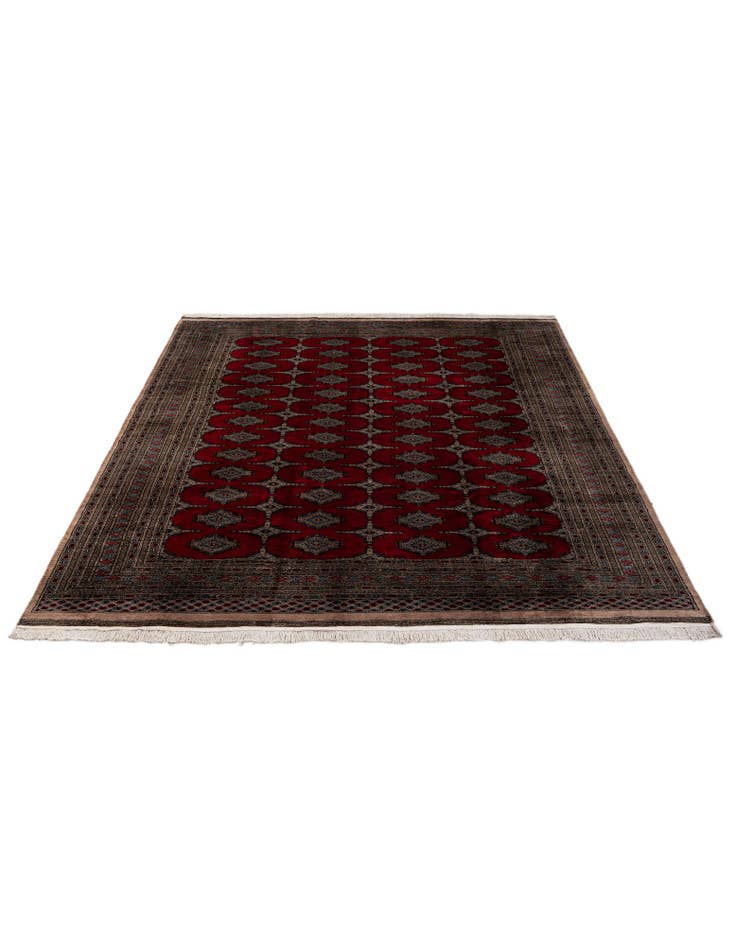 Detail image of 8' 5 x 11' Hand Knotted Bokhara Oriental Wool Rug