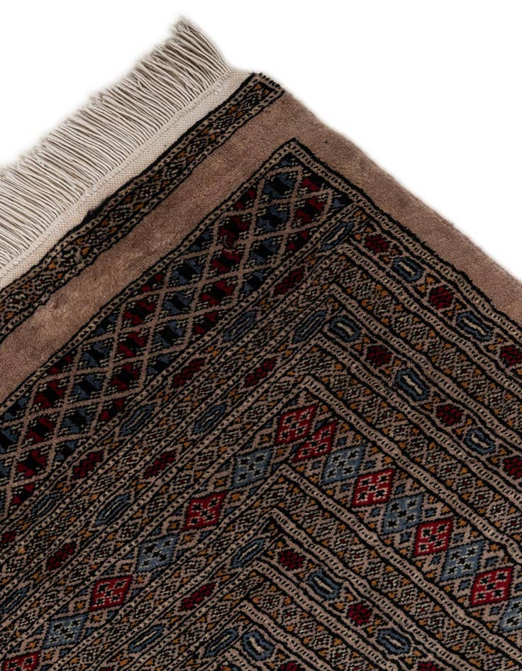 Detail image of 8' 5 x 11'  Hand Knotted Bokhara Oriental Wool Rug