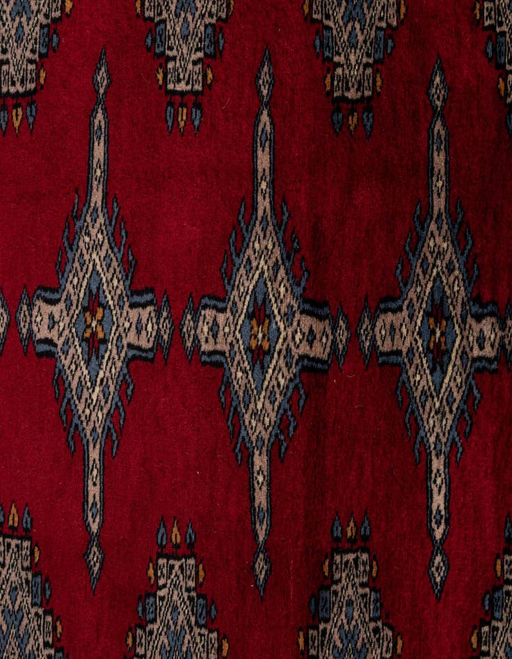 Detail image of 8' 5 x 11'  Hand Knotted Bokhara Oriental Wool Rug