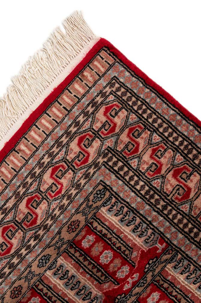 4' 2 x 6' 1 Hand Knotted Bokhara Oriental Wool Rug