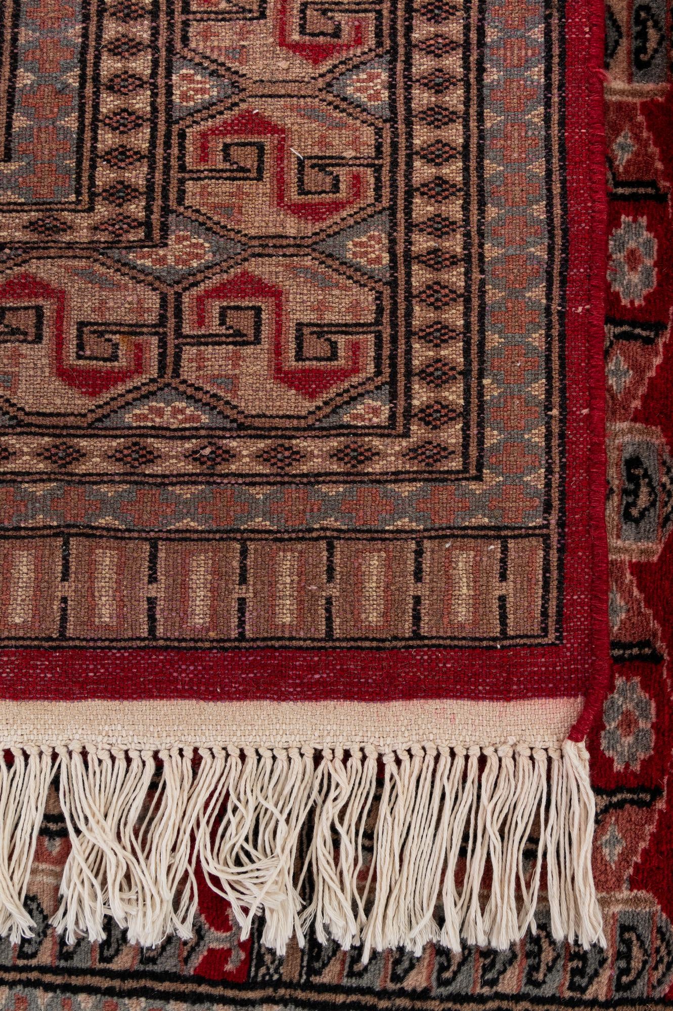 4' 2 x 6' 1 Hand Knotted Bokhara Oriental Wool Rug