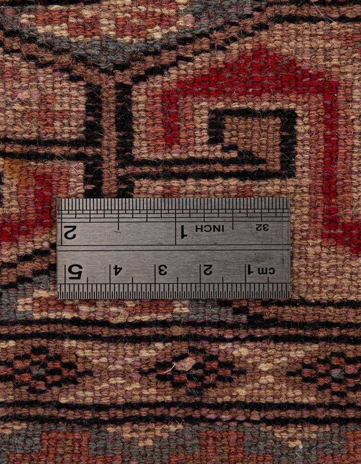 Detail image of 4' 2 x 6' 1  Hand Knotted Bokhara Oriental Wool Rug