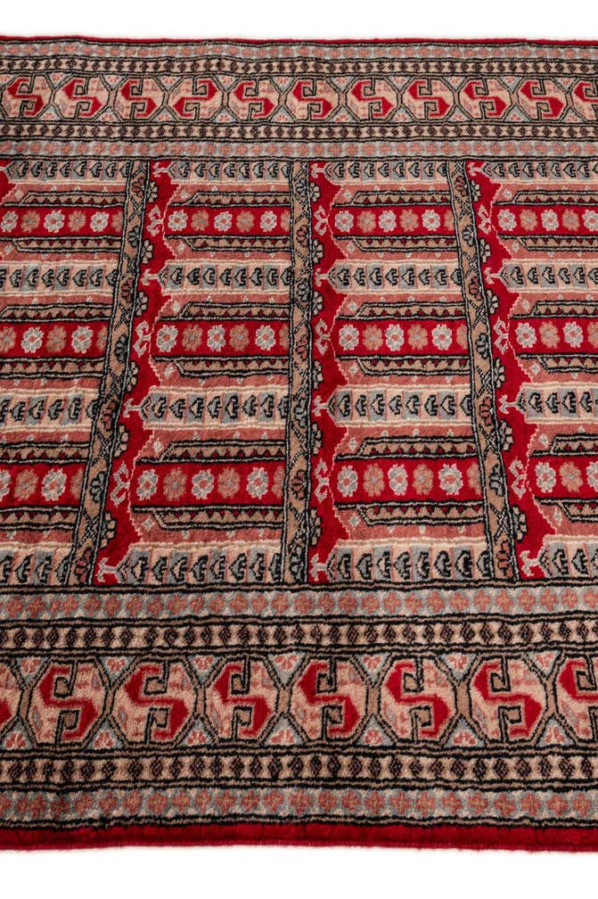 4' 2 x 6' 1 Hand Knotted Bokhara Oriental Wool Rug
