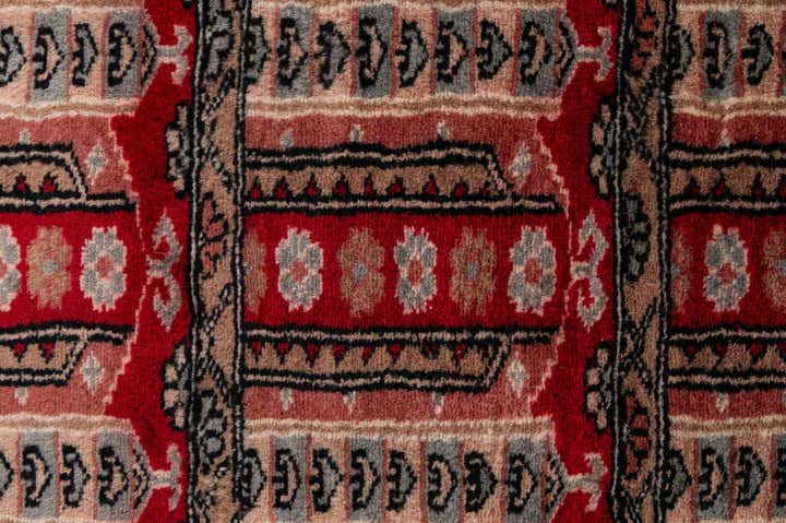 4' 2 x 6' 1 Hand Knotted Bokhara Oriental Wool Rug