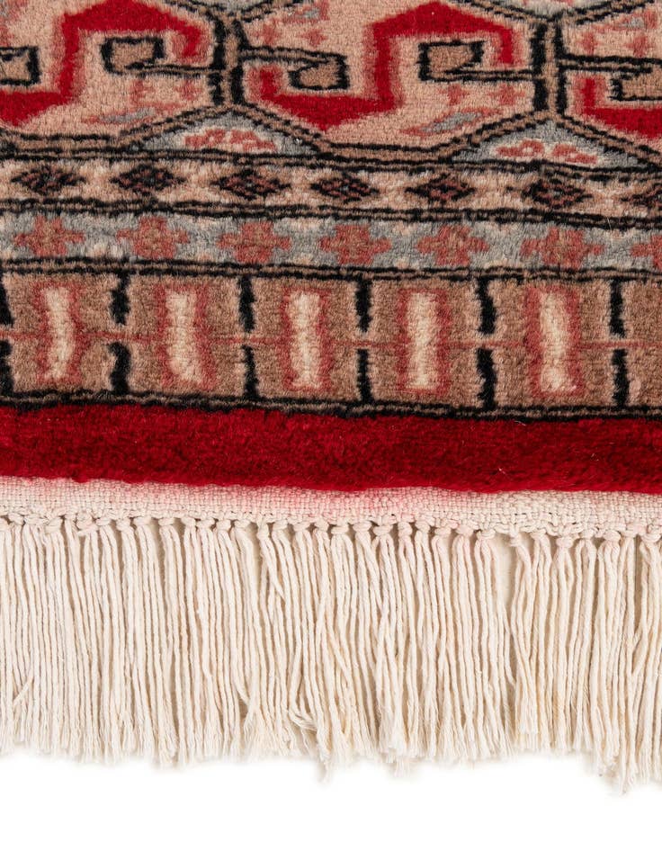 Detail image of 4' 2 x 6' 1  Hand Knotted Bokhara Oriental Wool Rug
