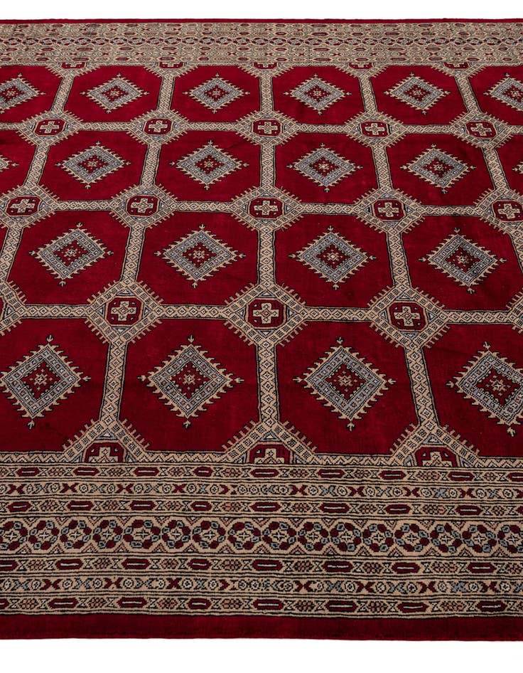 Detail image of 8' 2 x 11'  Hand Knotted Bokhara Wool Rug