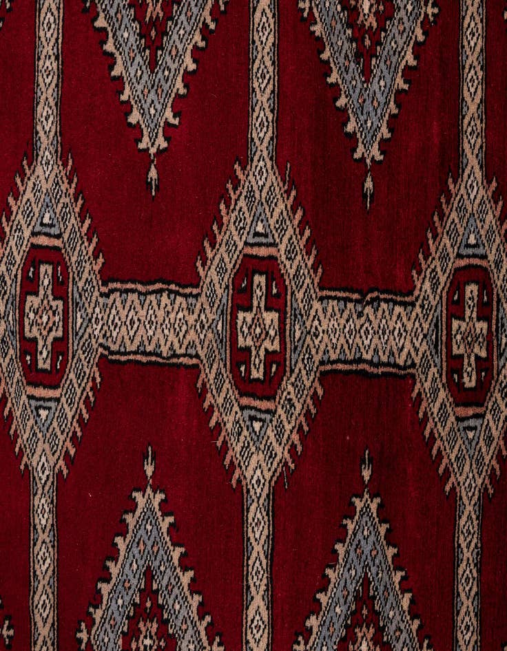 Detail image of 8' 2 x 11'  Hand Knotted Bokhara Wool Rug