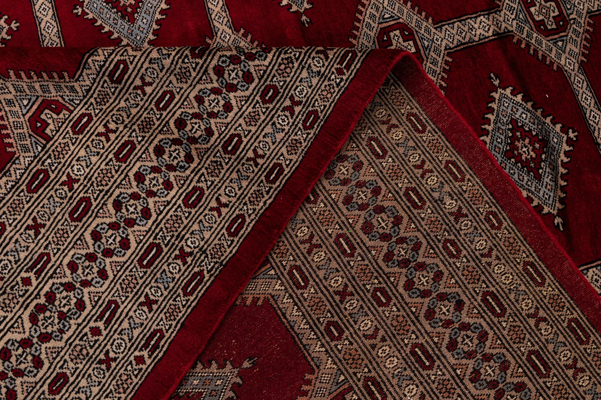 8' 2 x 11' Hand Knotted Bokhara Wool Rug