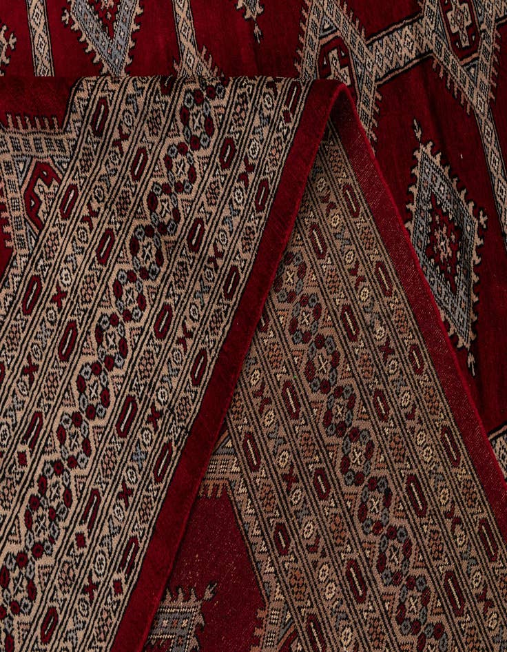 Detail image of 8' 2 x 11'  Hand Knotted Bokhara Wool Rug