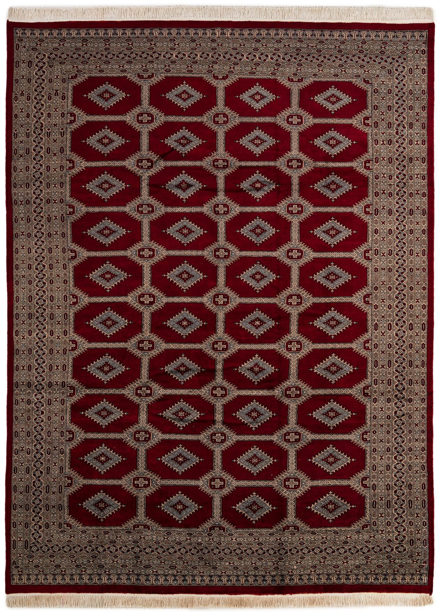 8' 2 x 11' Hand Knotted Bokhara Wool Rug