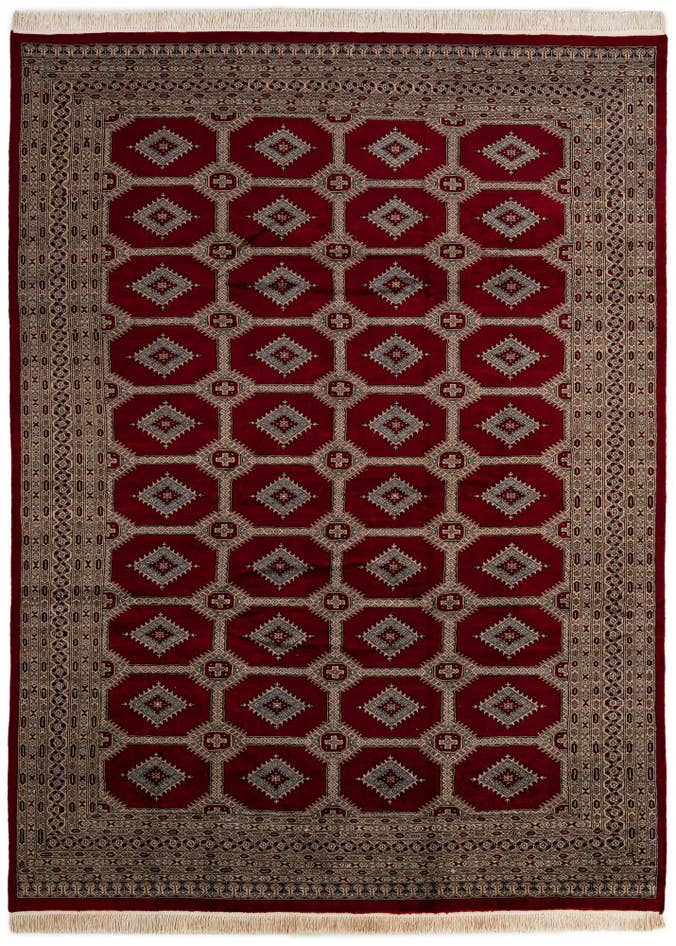 Detail image of 8' 2 x 11' Hand Knotted Bokhara Wool Rug