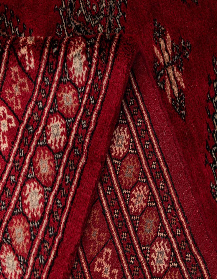 Detail image of 5' 5 x 7' 10  Hand Knotted Bokhara Oriental Wool Rug