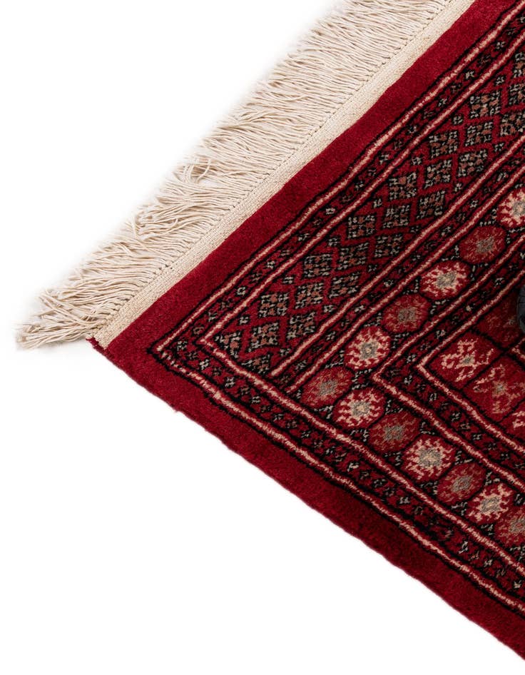 Detail image of 5' 5 x 7' 10  Hand Knotted Bokhara Oriental Wool Rug