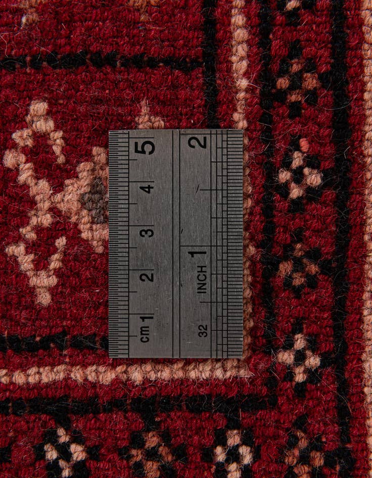 Detail image of 5' 5 x 7' 10  Hand Knotted Bokhara Oriental Wool Rug