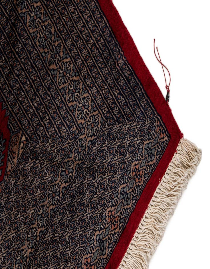 Detail image of 8' 5 x 10' 7  Hand Knotted Bokhara Oriental Wool Rug