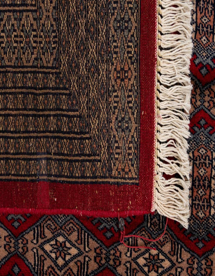 Detail image of 8' 5 x 10' 7  Hand Knotted Bokhara Oriental Wool Rug