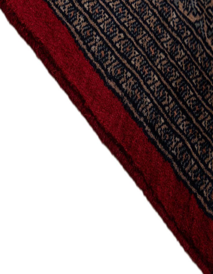 Detail image of 8' 5 x 10' 7  Hand Knotted Bokhara Oriental Wool Rug