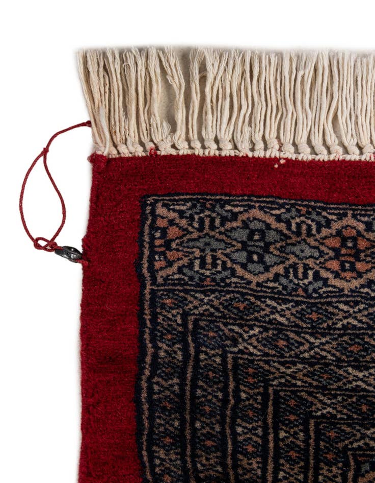 Detail image of 8' 5 x 10' 7  Hand Knotted Bokhara Oriental Wool Rug