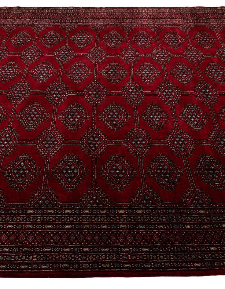 Detail image of 7' 8 x 10' 9  Hand Knotted Bokhara Oriental Wool Rug