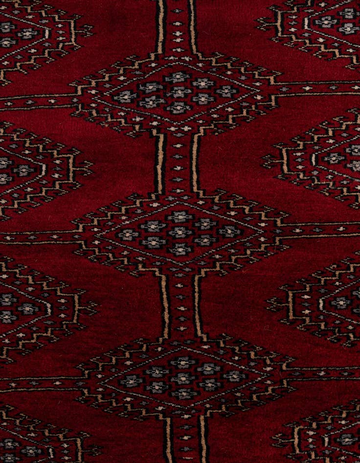 Detail image of 7' 8 x 10' 9 Hand Knotted Bokhara Oriental Wool Rug