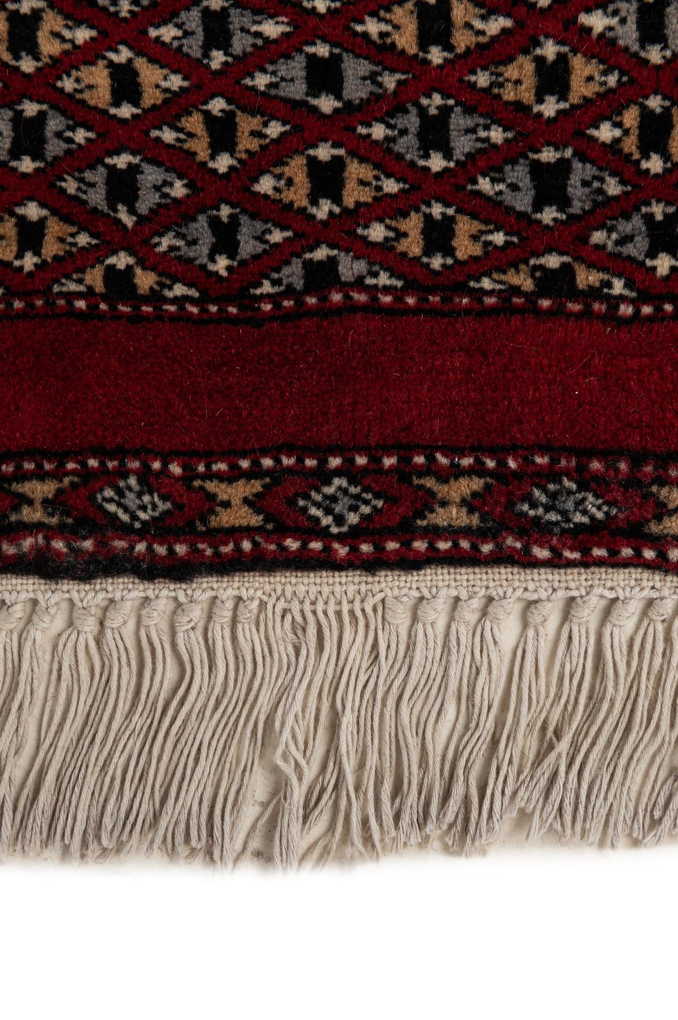 7' 8 x 10' 9 Hand Knotted Bokhara Oriental Wool Rug