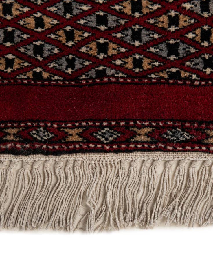 Detail image of 7' 8 x 10' 9  Hand Knotted Bokhara Oriental Wool Rug
