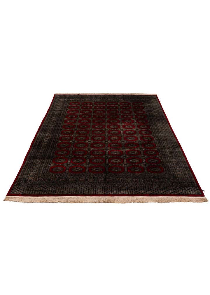8' x 10' 11 Hand Knotted Bokhara Oriental Wool Rug