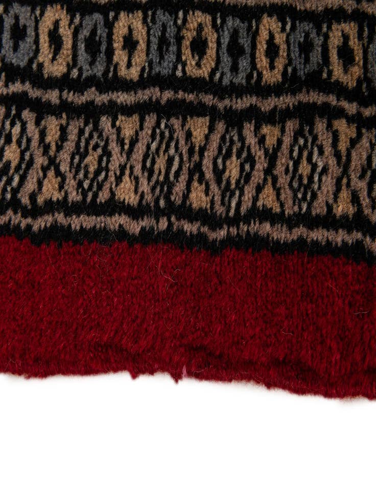 Detail image of 8' x 10' 11  Hand Knotted Bokhara Oriental Wool Rug