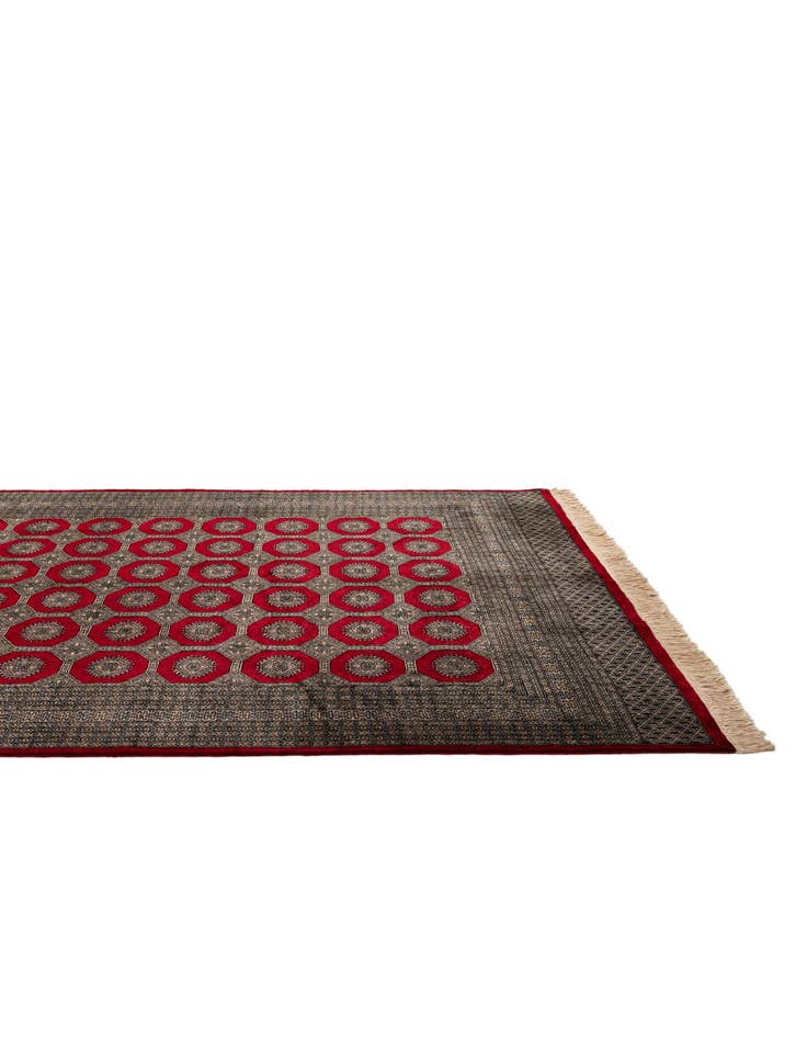 Detail image of 8' x 10' 11  Hand Knotted Bokhara Oriental Wool Rug