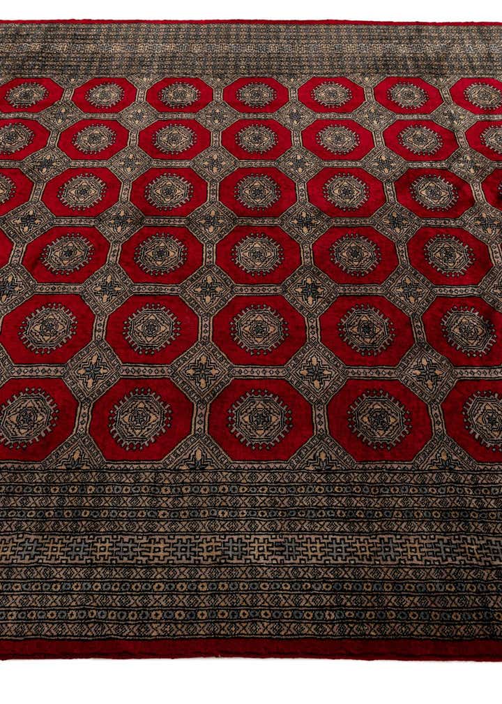 8' x 10' 11 Hand Knotted Bokhara Oriental Wool Rug