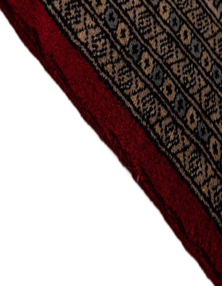 Detail image of 8' x 10' 11  Hand Knotted Bokhara Oriental Wool Rug