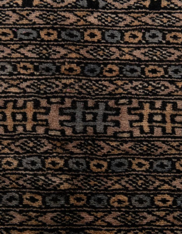 Detail image of 8' x 10' 11  Hand Knotted Bokhara Oriental Wool Rug