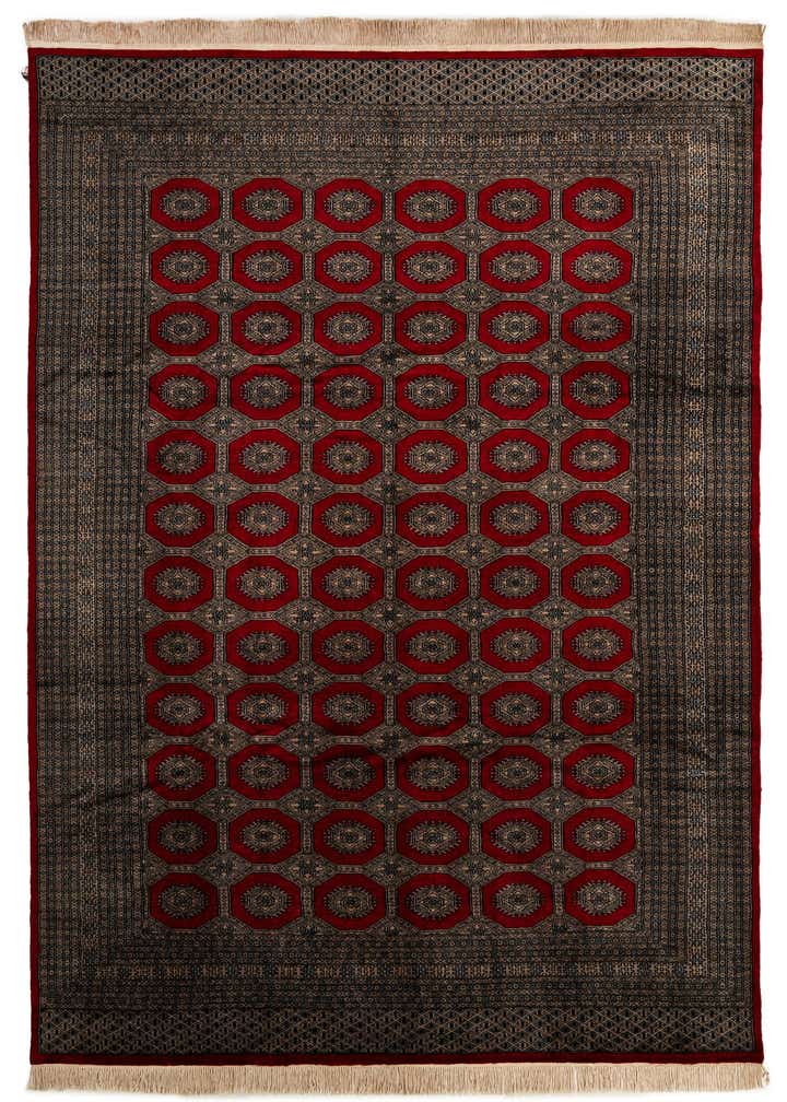 8' x 10' 11 Hand Knotted Bokhara Oriental Wool Rug