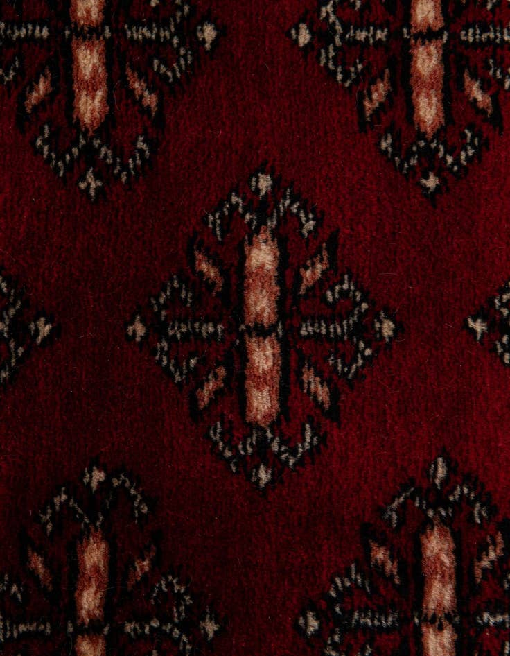 Detail image of 4' 1 x 6' 2  Hand Knotted Bokhara Wool Rug