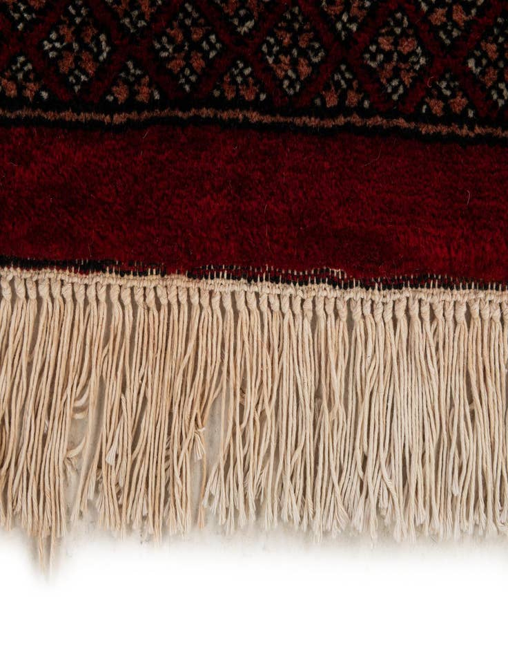 Detail image of 4' 1 x 6' 2  Hand Knotted Bokhara Wool Rug