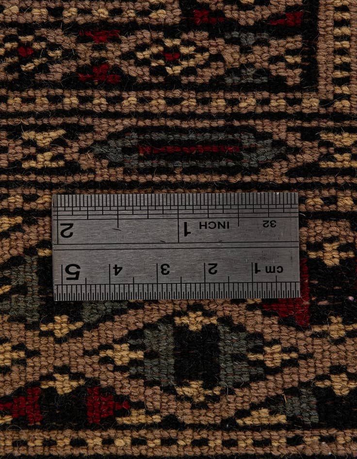 Detail image of 3' 1 x 4' 9  Hand Knotted Bokhara Oriental Wool Rug