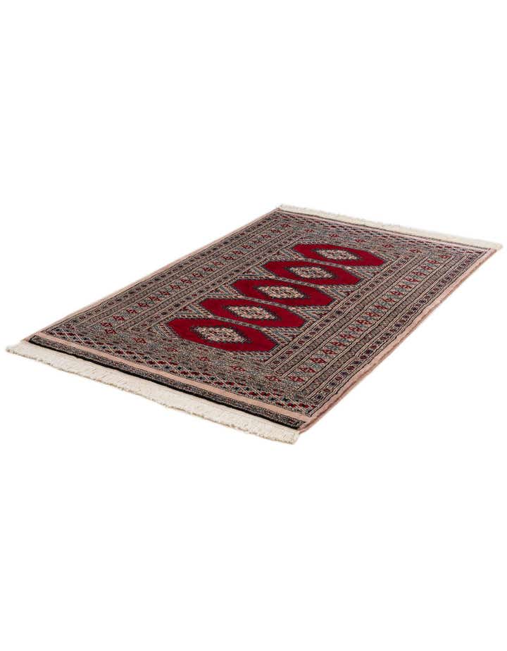 3' 1 x 4' 9 Hand Knotted Bokhara Oriental Wool Rug