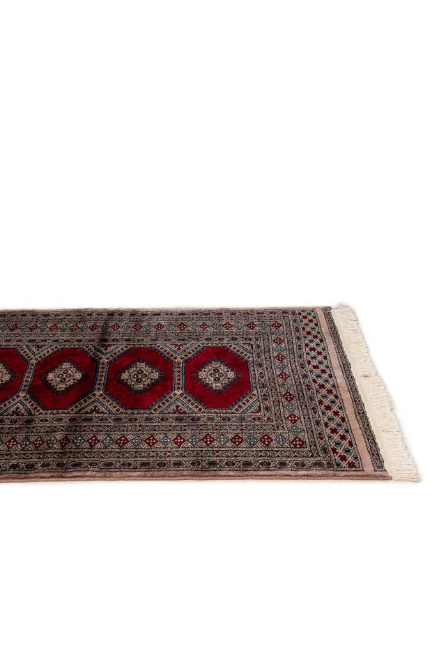 Detail image of 3' 1 x 4' 9 Hand Knotted Bokhara Oriental Wool Rug