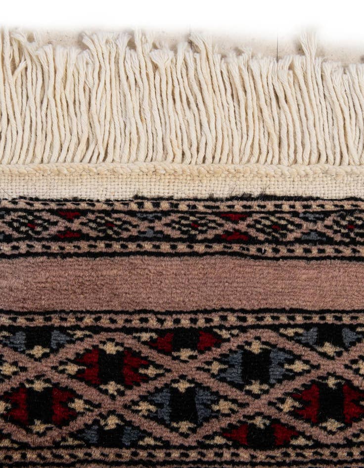 Detail image of 3' 1 x 4' 9  Hand Knotted Bokhara Oriental Wool Rug