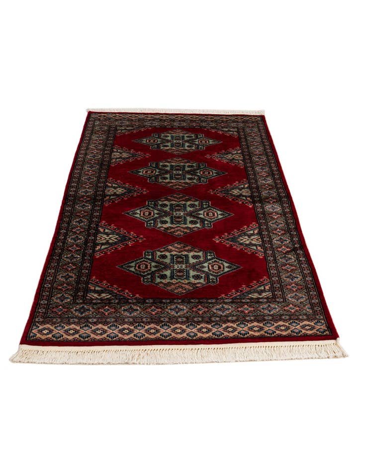 Detail image of 3' x 5' 5 Hand Knotted Bokhara Oriental Wool Rug