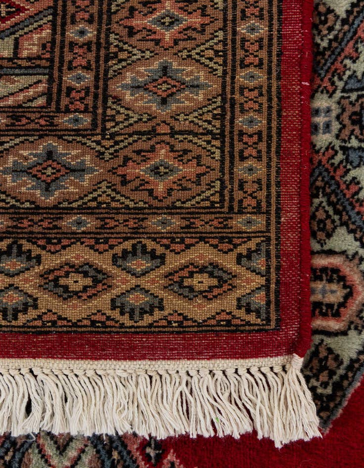 Detail image of 3' x 5' 5  Hand Knotted Bokhara Oriental Wool Rug