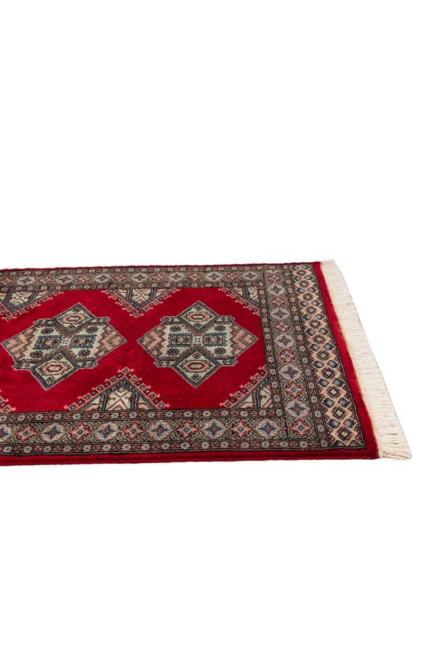 Detail image of 3' x 5' 5 Hand Knotted Bokhara Oriental Wool Rug