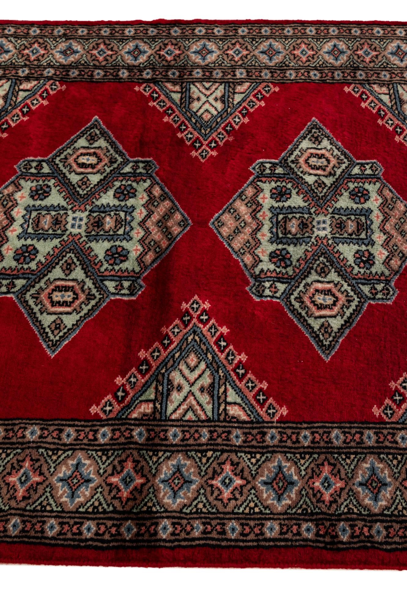 3' x 5' 5 Hand Knotted Bokhara Oriental Wool Rug